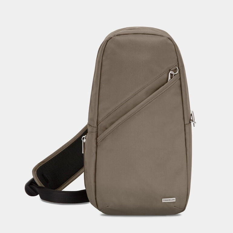 Travelon Anti-Theft Classic Sling Bag (RFID Blocking) - Nutmeg