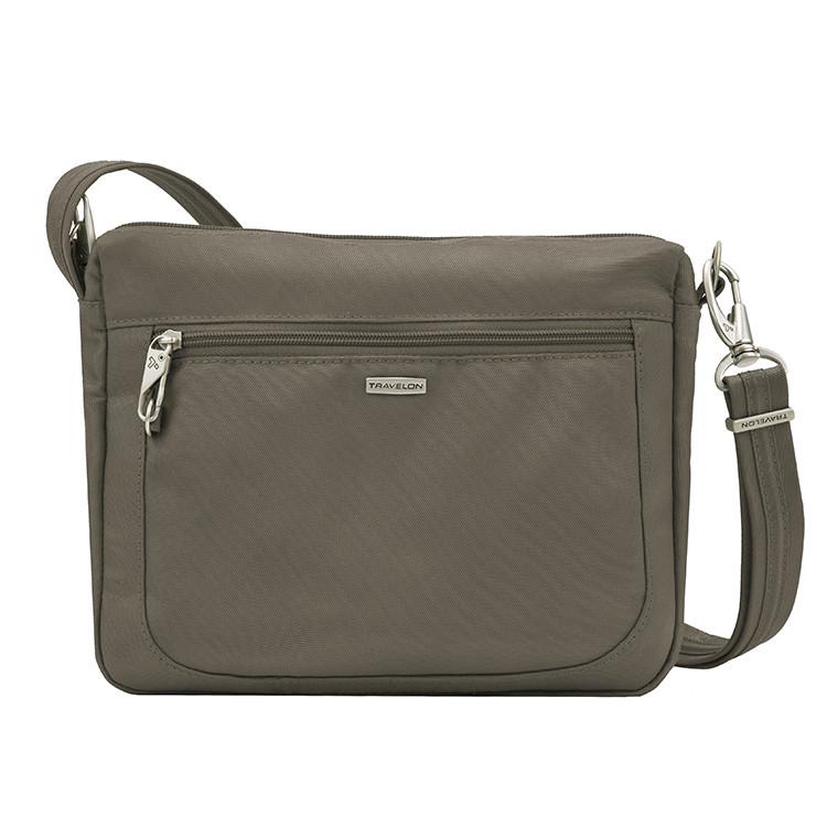 Travelon Anti-Theft Classic Small E/W Crossbody (RFID Blocking) - Nutmeg