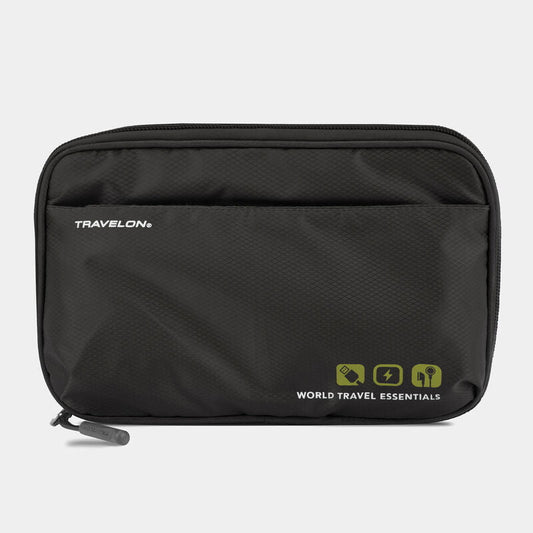 Travelon World Travel Essentials Tech Organizer - Black