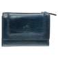 Mancini South Beach RFID Secure Medium Clutch Wallet - Blue