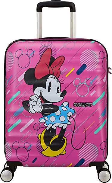 American Tourister Disney Wavebreaker Carry-On Spinner Luggage - Minnie Future Pop