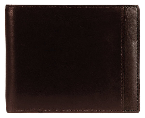 Mancini CASABLANCA Collection Men’s Billfold with Removable Passcase (RFID Secure) - Brown