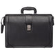 Mancini MILAN Luxurious Litigator Briefcase Pocket for 17.3” Laptop - Black