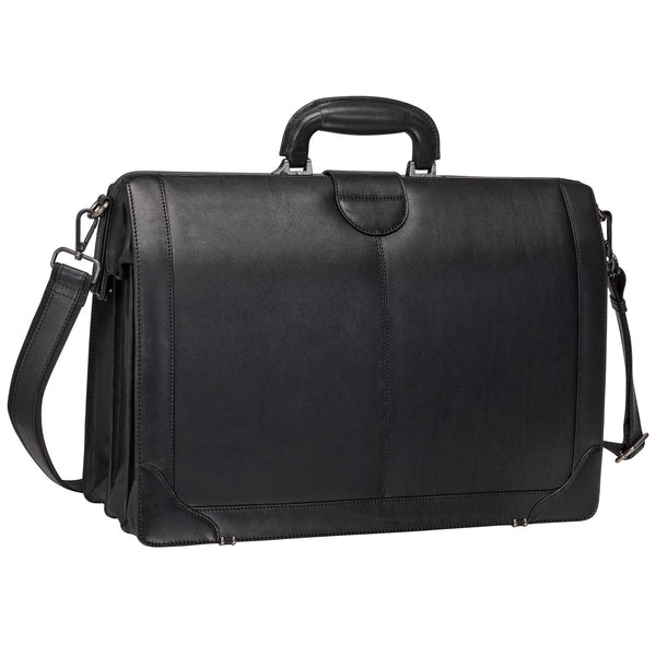 Mancini MILAN Luxurious Litigator Briefcase Pocket for 17.3” Laptop