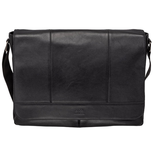 Mancini MILAN Messenger Bag for 15” Laptop / Tablet - Black