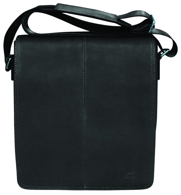 Mancini COLOMBIAN Collection Messenger Style Unisex Bag for Tablet and E-Reader - Black