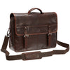 Mancini BUFFALO Double Compartment Briefcase for Laptop and Tablet