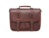 Mancini BUFFALO Single Compartment Briefcase for 15'' Laptop (RFID Blocking) - Brown