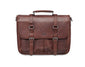 Mancini BUFFALO Single Compartment Briefcase for 15'' Laptop (RFID Blocking) - Brown