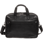 Mancini BUFFALO Double Compartment Briefcase for Laptop and Tablet - Black