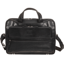 Mancini BUFFALO Triple Compartment Briefcase for 15.6” Laptop / Tablet