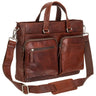 Mancini Buffalo Collection Tote for 14” Laptop - Brown