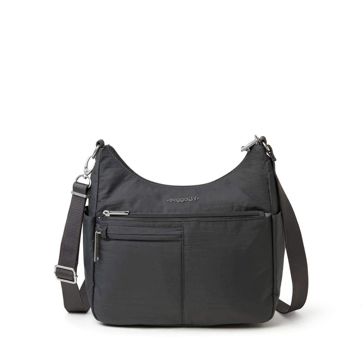 Baggallini Anti-Theft Free Time Crossbody Bag - Charcoal