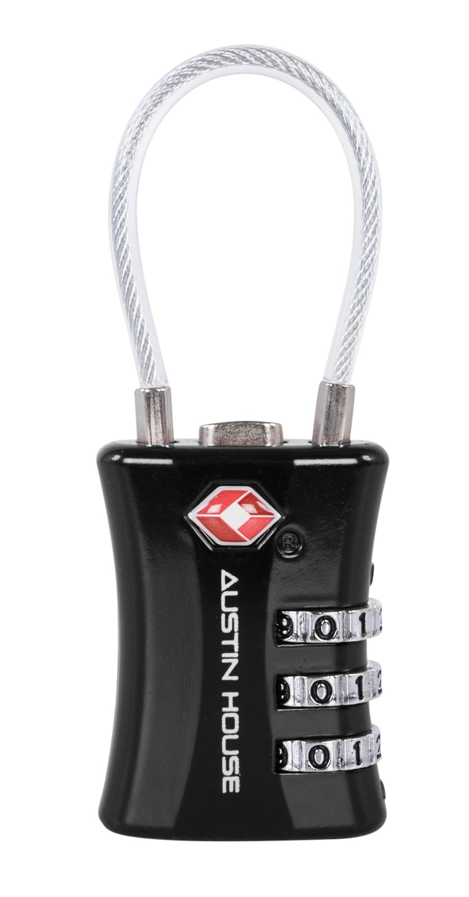 Austin House Travel Sentry 3-Dial Combination Padlock