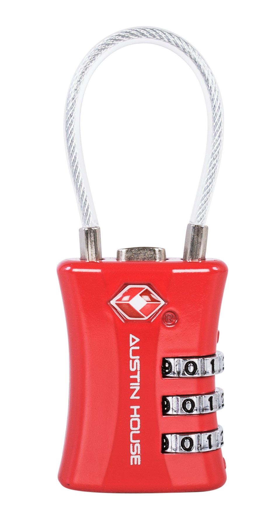 Austin House Travel Sentry 3-Dial Combination Padlock