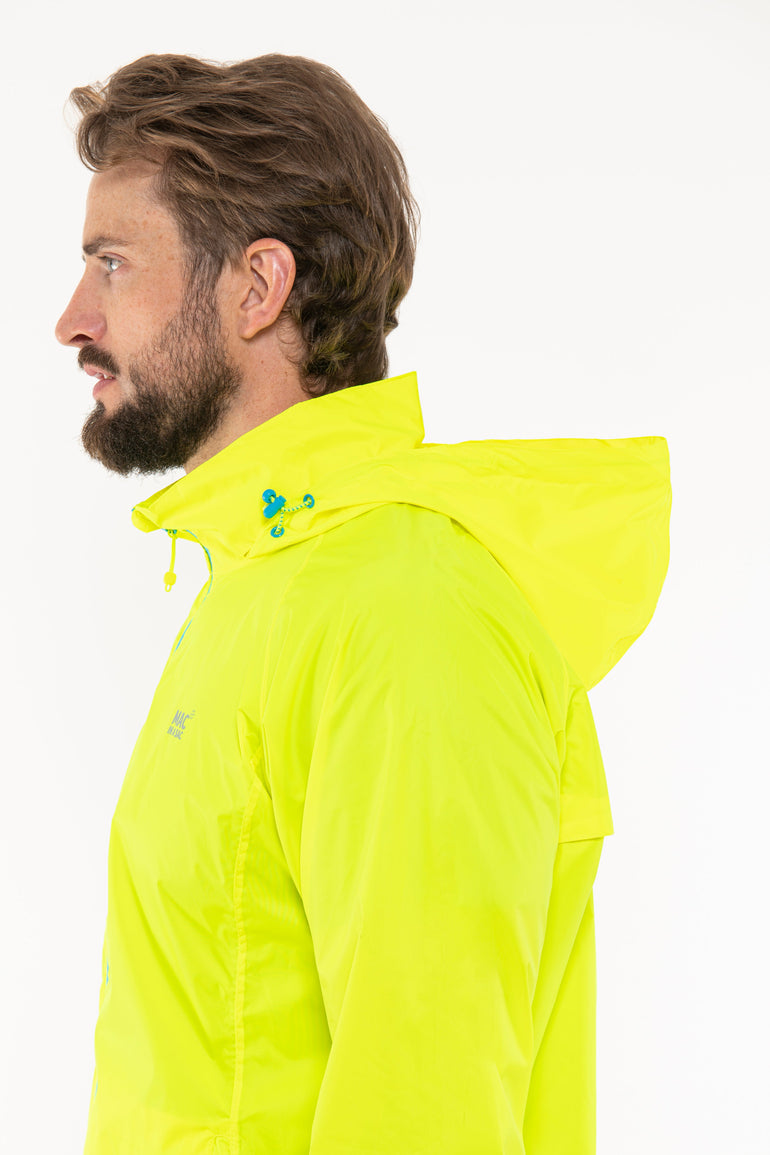 Mac In A Sac NEON 2 Packable Waterproof And Breathable Jacket - Neon Yellow