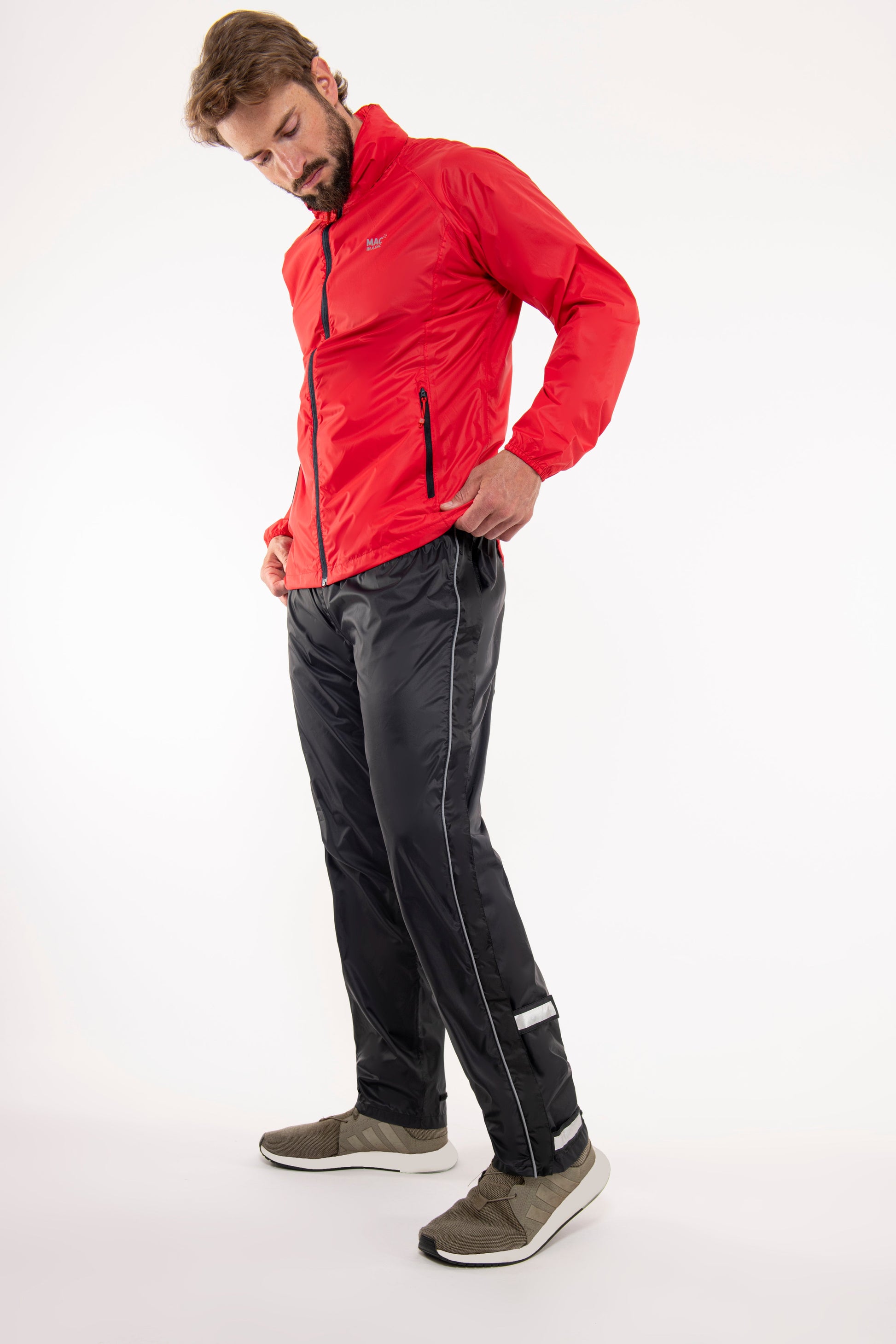 Mac In A Sac Full Zip 2 Packable Overtrouser - Black