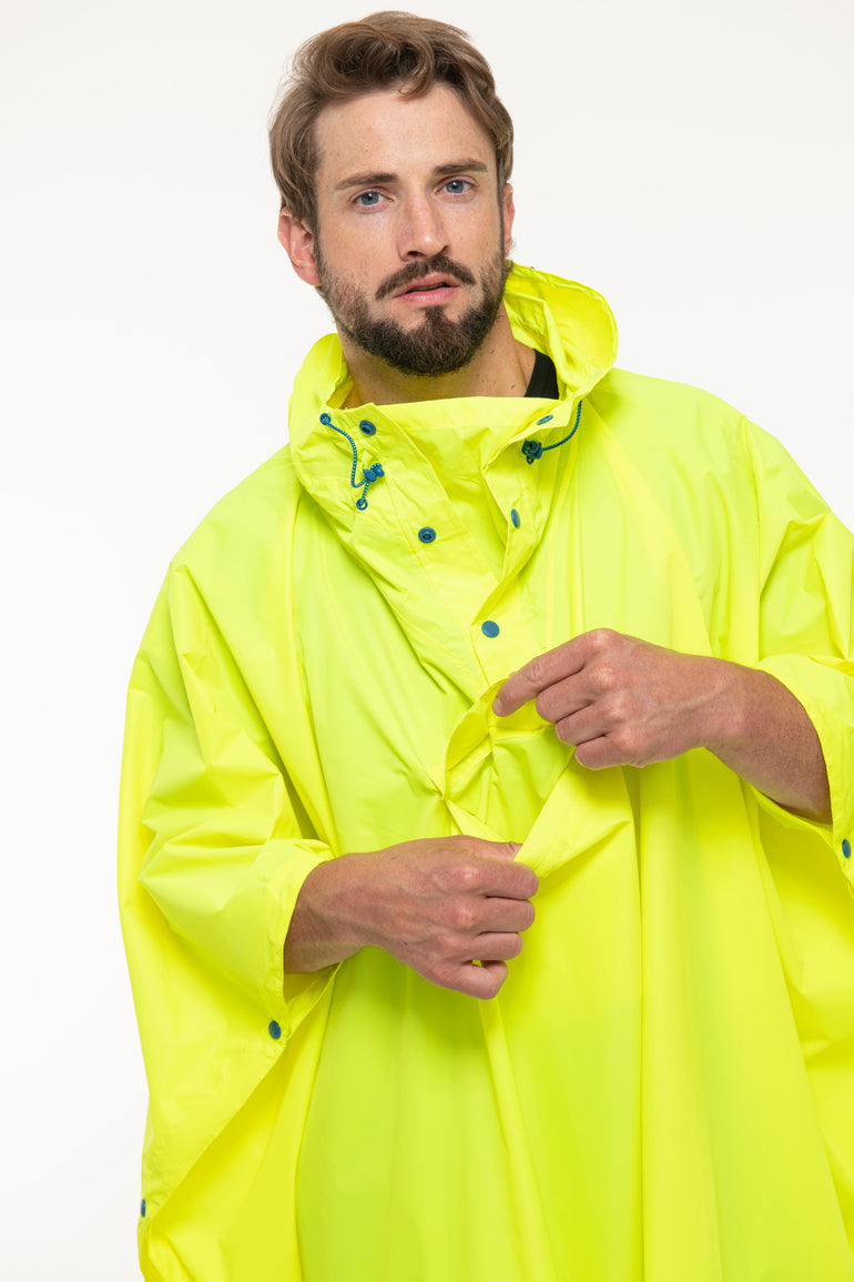Mac In A Sac Packable Waterproof Unisex Poncho - Neon Yellow