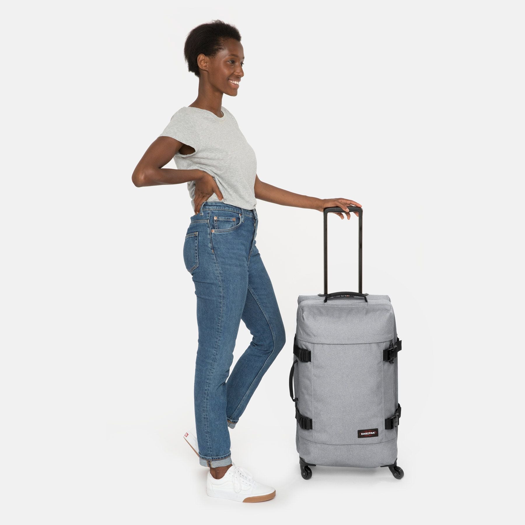 Eastpak Trans4 Medium Luggage - Sunday Grey