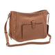Mancini Pebbled Sophia Leather Crossbody Bag