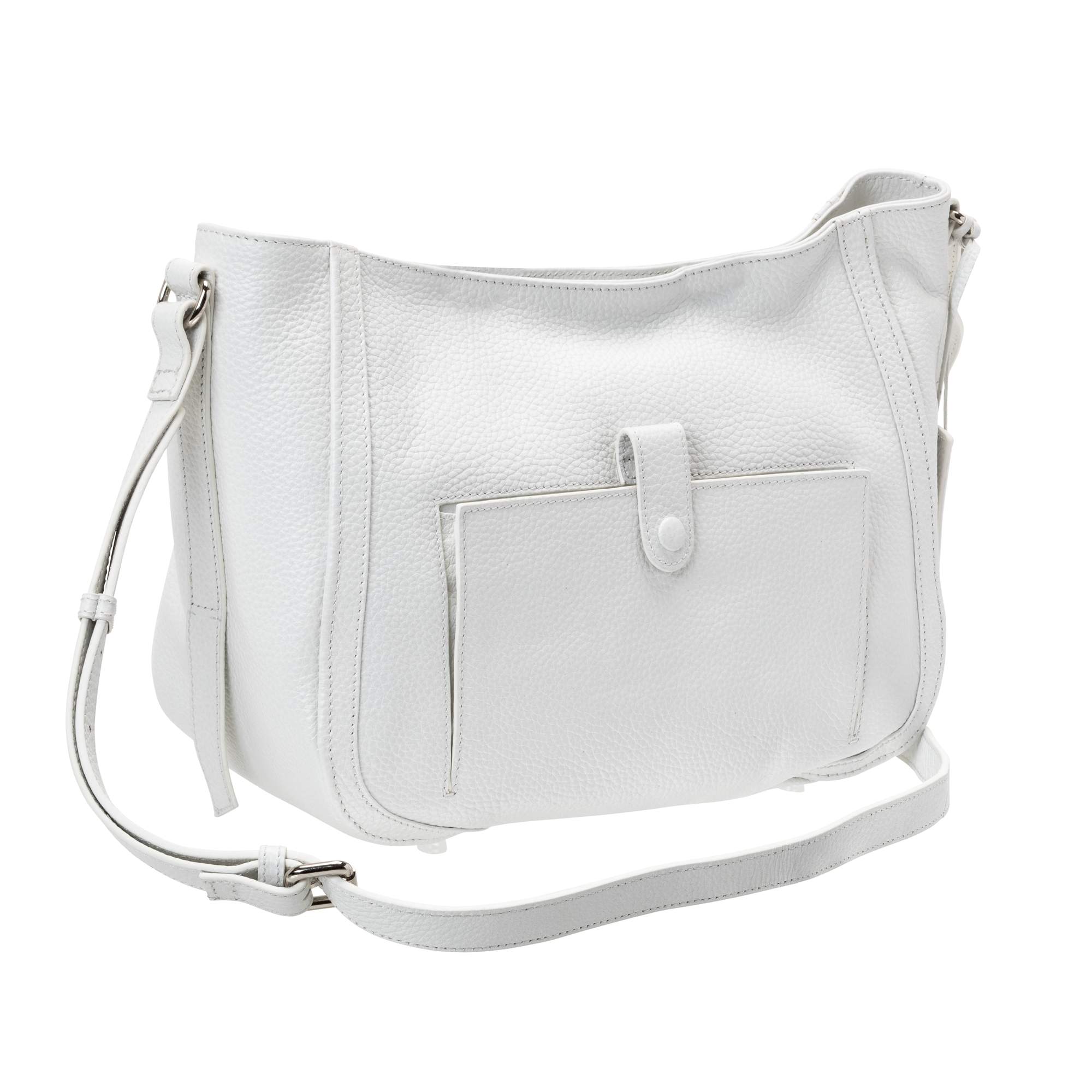 Mancini Pebbled Sophia Leather Crossbody Bag