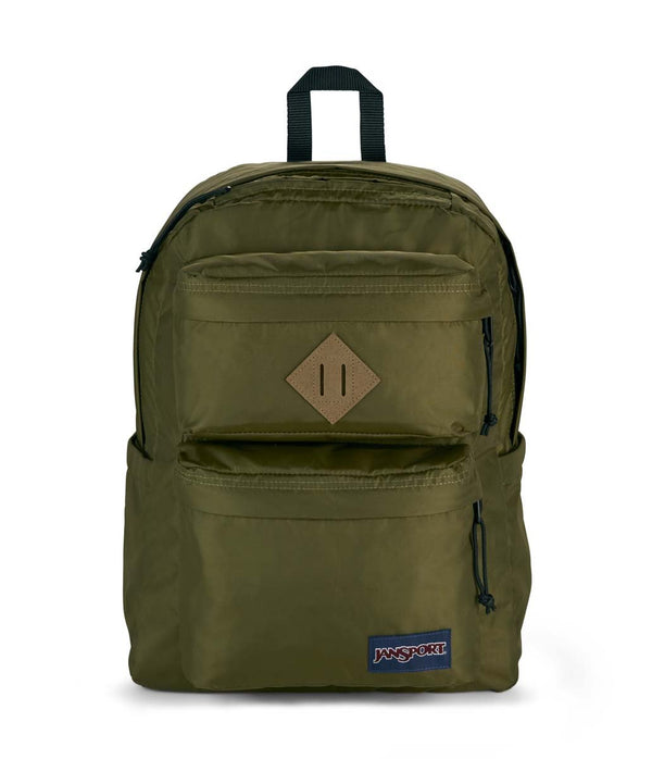 JanSport Double Break Backpack - Army Green