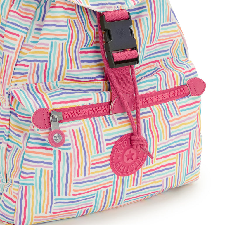 Kipling Keeper Printed Backpack - Candy Lines