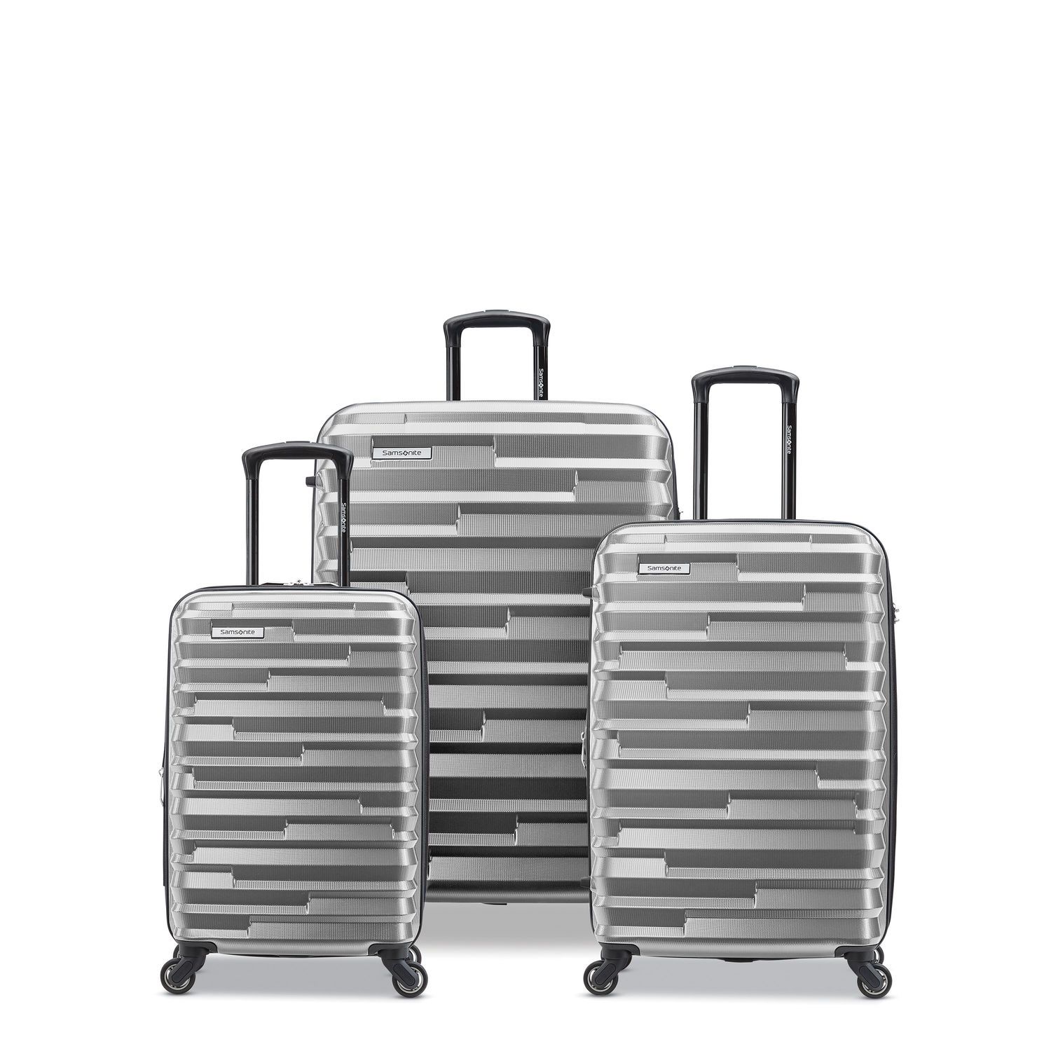 Samsonite Ziplite 4.0 3 Piece Spinner Expandable Luggage Set - Silver Oxide