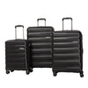 American Tourister Speedlink 3 Piece Nested Spinner Expandable Luggage Set - Black
