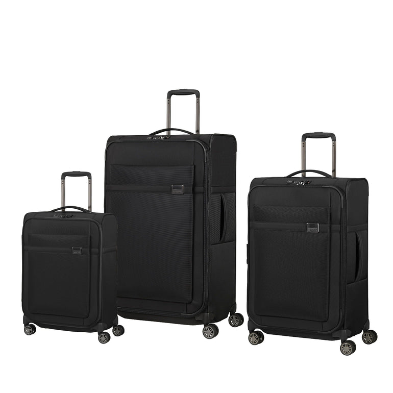 Samsonite Airea 3 Piece Spinner Luggage Set - Black