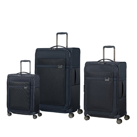Samsonite Airea 3 Piece Spinner Luggage Set - Dark Blue