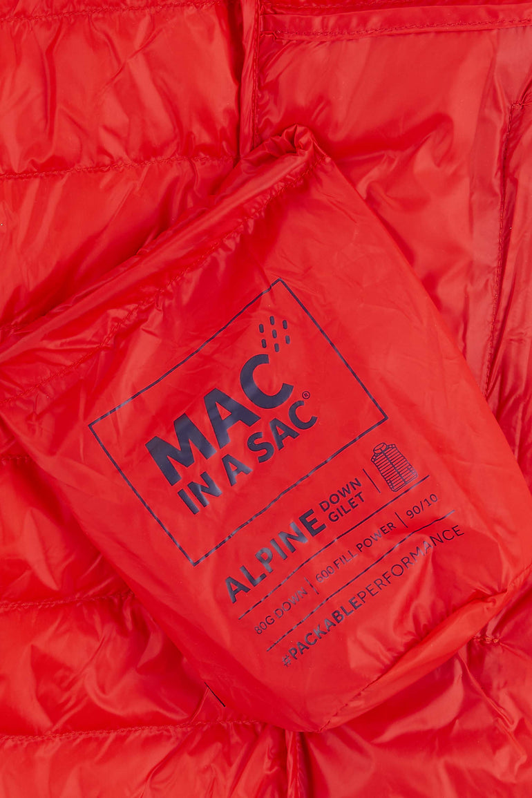 Mac In A Sac Alpine Down Gilet (Men's) - Red
