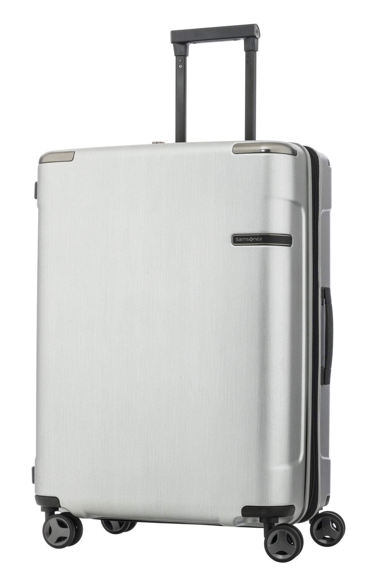 Samsonite Evoa Spinner Medium Expandable Luggage - Brushed Silver