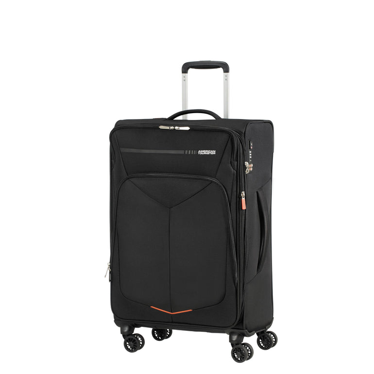 American Tourister Fly Light Spinner Medium Expandable Luggage - Black