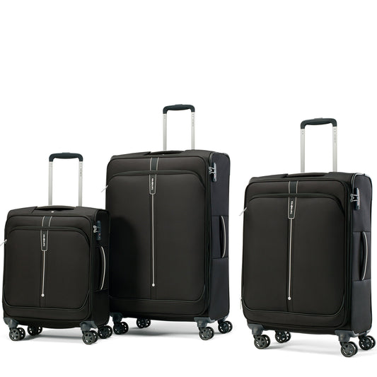 Samsonite Popsoda 3 Piece Spinner Expandable Luggage Set - Black