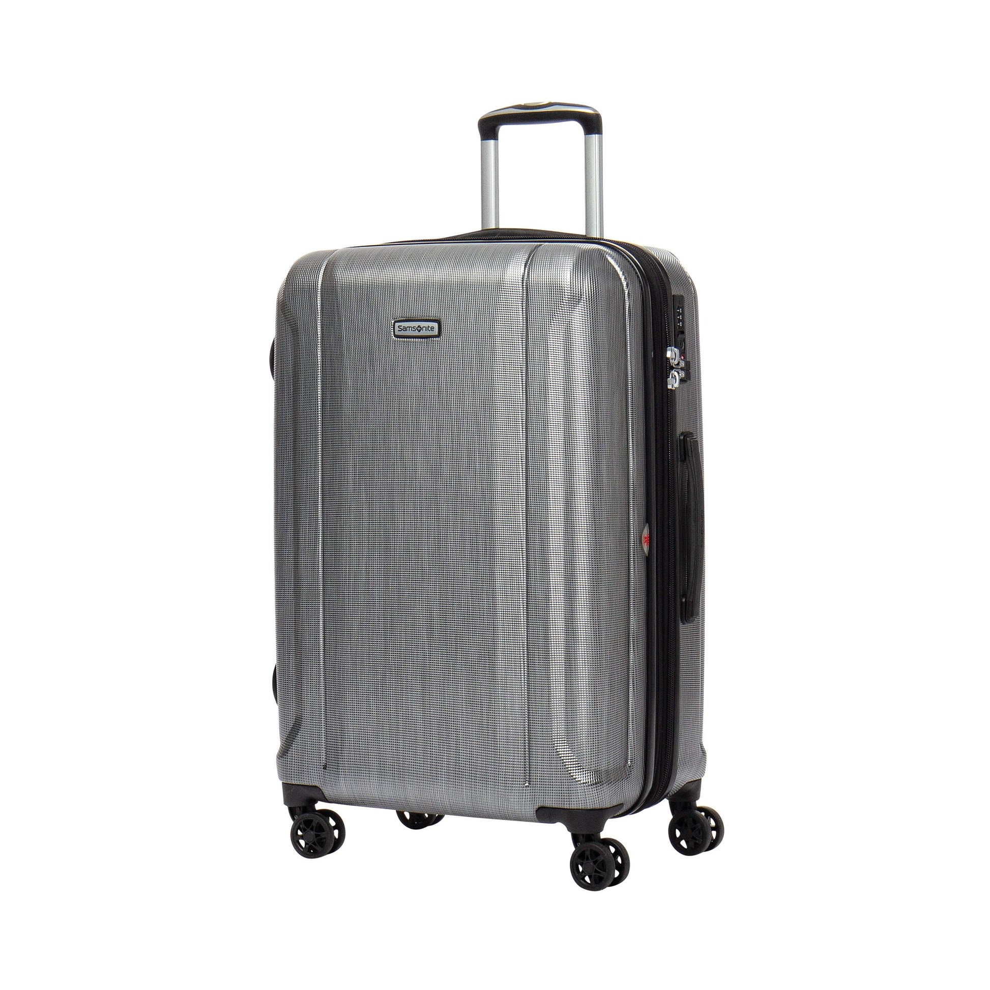 Samsonite Omni 3.0 - 2 Piece Spinner Expandable Luggage Set (Carry-On & Medium) - Brushed Silver