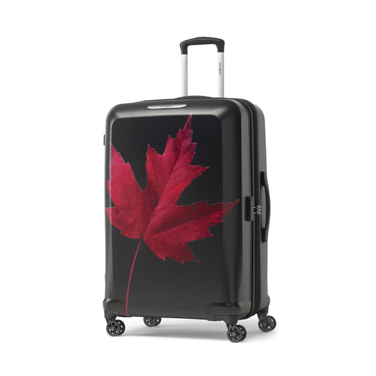 Samsonite Canadian Collection Spinner Large Luggage - Maple Leaf Red/Black