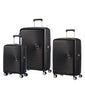 American Tourister Curio 3 Piece Nested Spinner Expandable Set - Bass Black