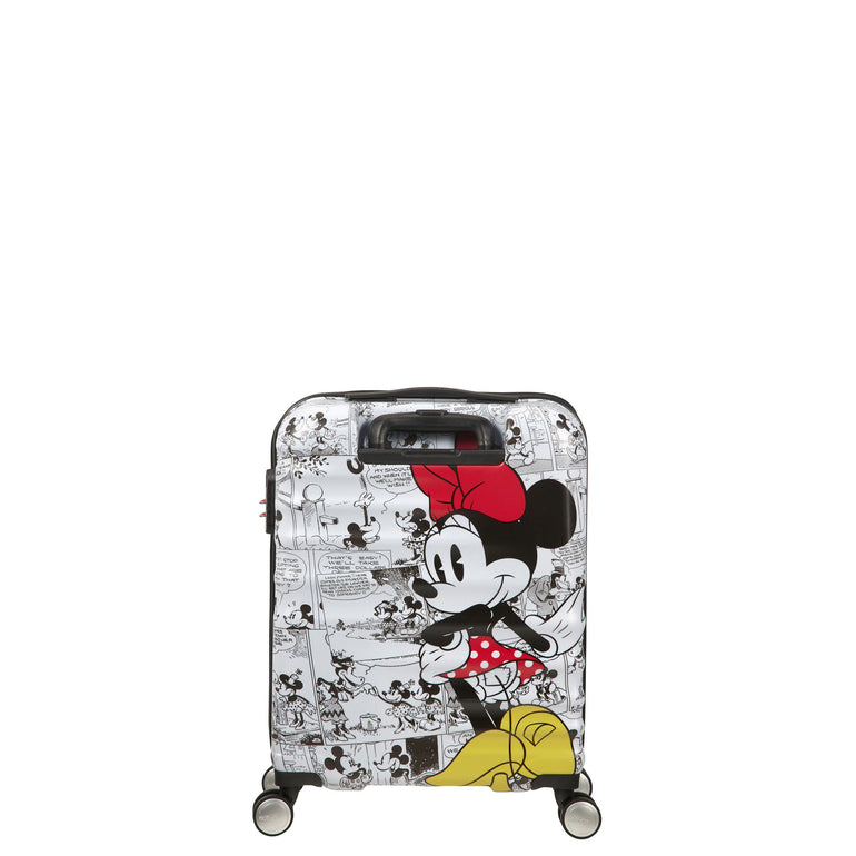 American Tourister Disney Wavebreaker Carry-On Spinner Luggage - Minnie Comics White
