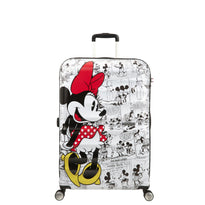 American Tourister Disney Wavebreaker Spinner Large Luggage - Minnie Comics White