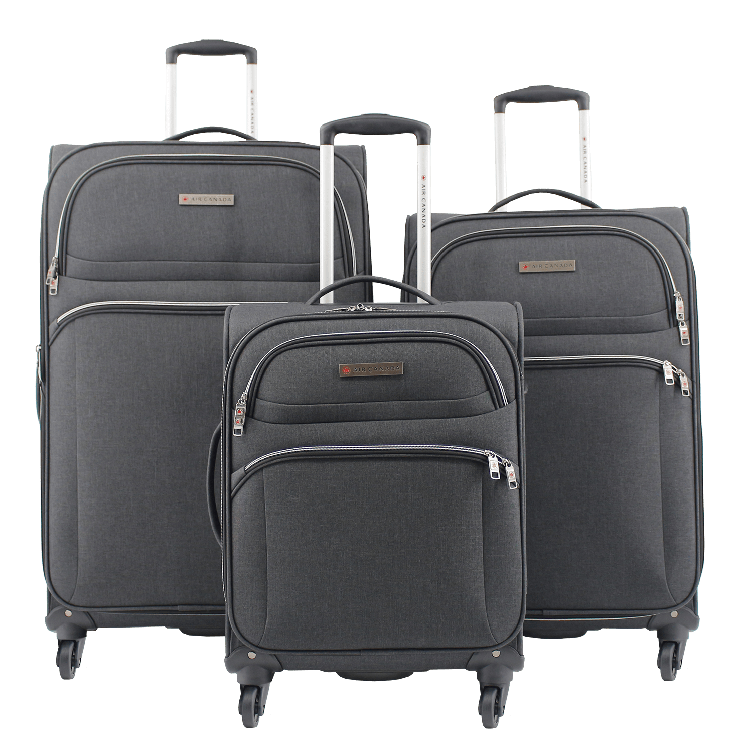 Air Canada 3-Piece Expandable Spinner Luggage Set