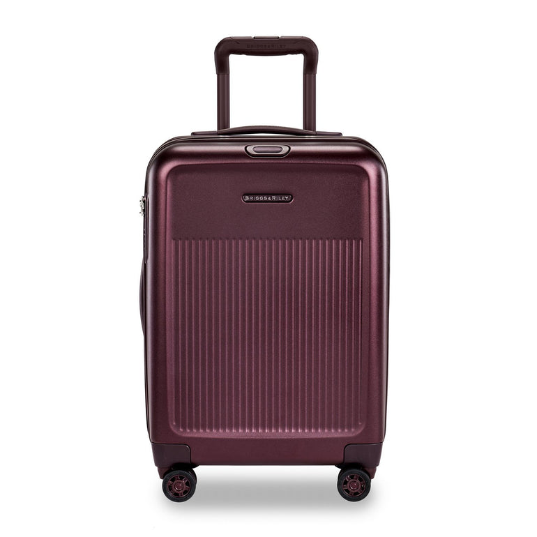 Briggs & Riley Sympatico International Carry-On Expandable Spinner Luggage - Plum