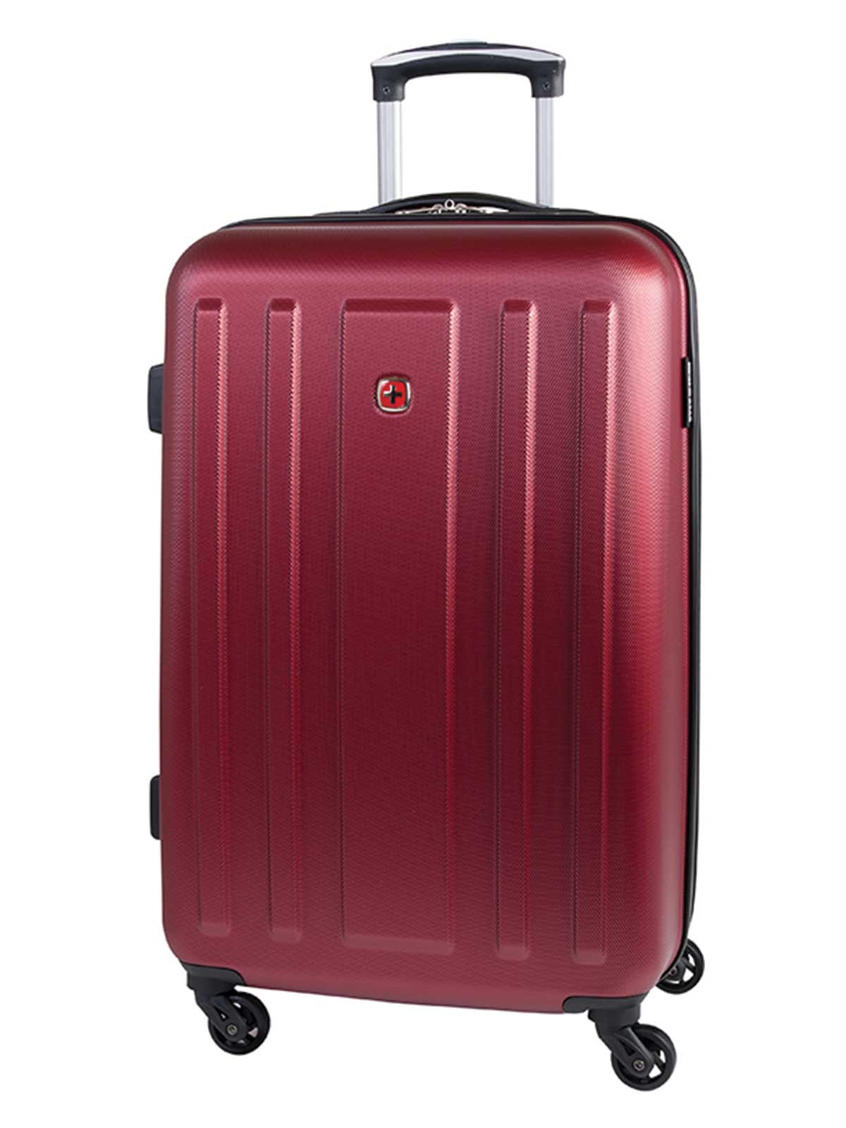 Swiss Gear ABS La Sarinne Lite 28 Inch Moulded Hardside Expandable Spinner Luggage - Oxblood