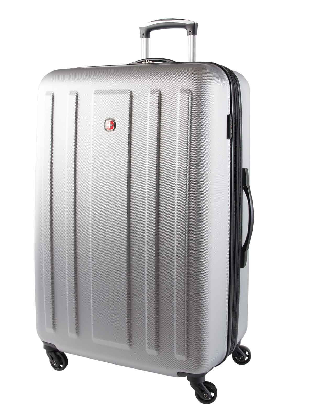 Swiss Gear ABS La Sarinne Lite 28 Inch Moulded Hardside Expandable Spinner Luggage - Silver