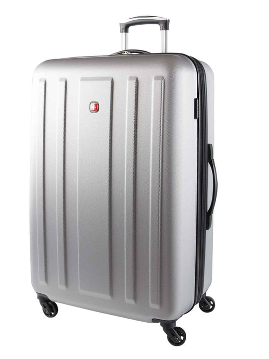 Swiss Gear ABS La Sarinne Lite 28 Inch Moulded Hardside Expandable Spinner Luggage - Silver