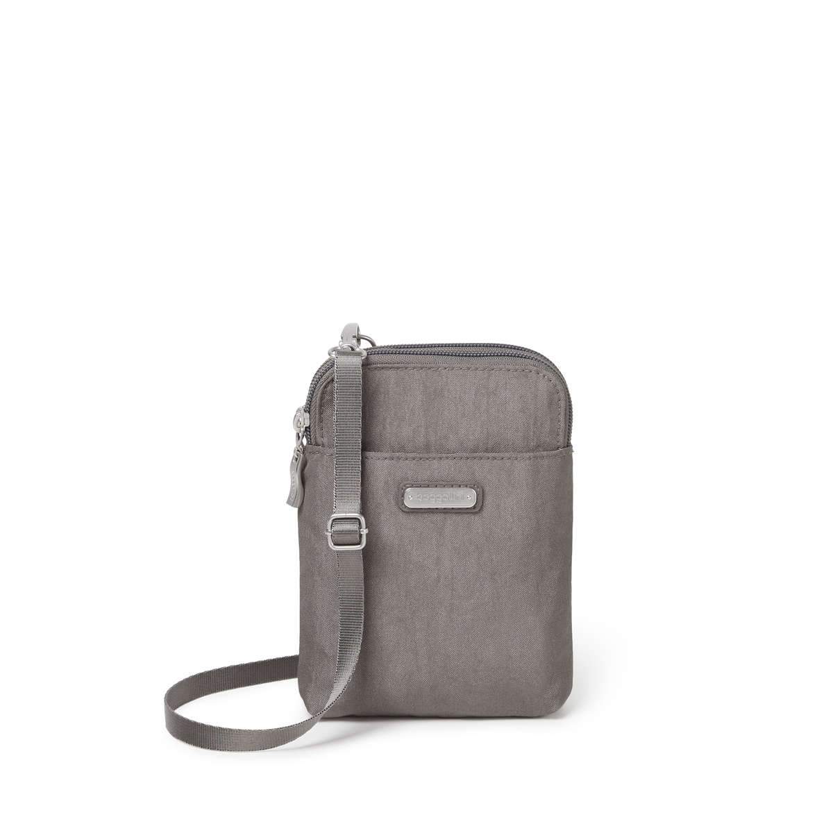 Baggallini Take Two RFID Bryant Crossbody - Sterling Shimmer