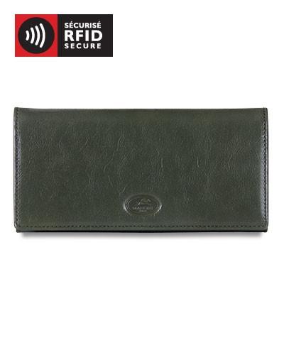 Mancini EQUESTRIAN-2 Collection Ladies' Trifold Wallet (RFID Secure) - Black