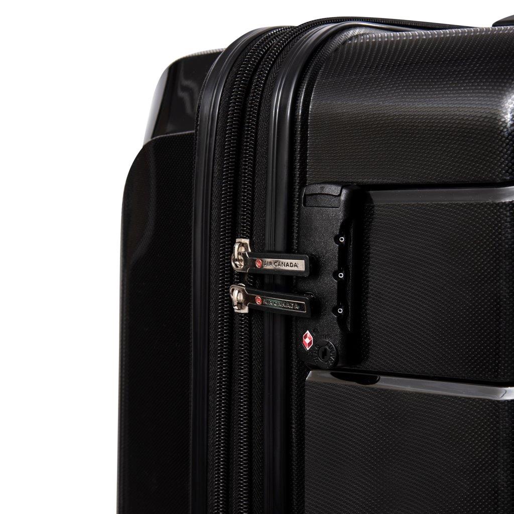 Air Canada Luggage Black Air Canada Optimum Hardside Expandable Large Luggage