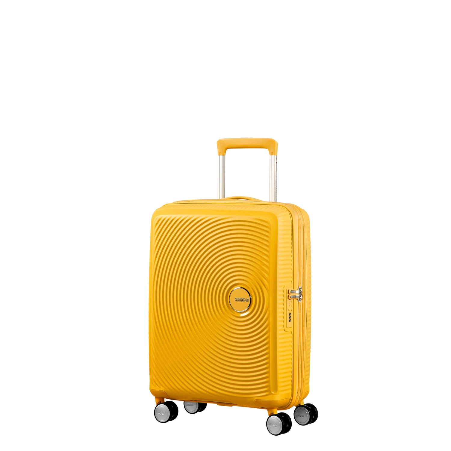 American Tourister Luggage Golden Yellow American Tourister Curio Spinner Carry-On Expandable Luggage