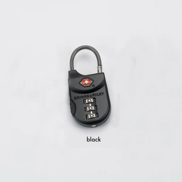 Briggs & Riley TSA Cable Luggage Lock (Metal) - Black